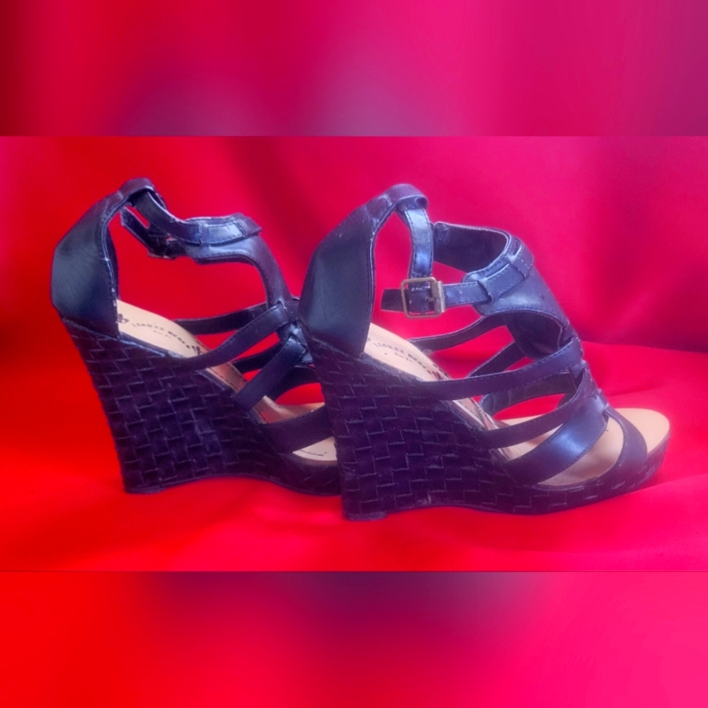 Laguna Beach black wedge